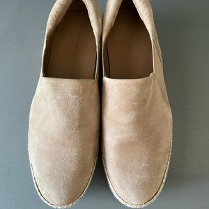 Gently used Vince Wilden Platform Suede Espadrille Sneaker. Size 7.5, no box